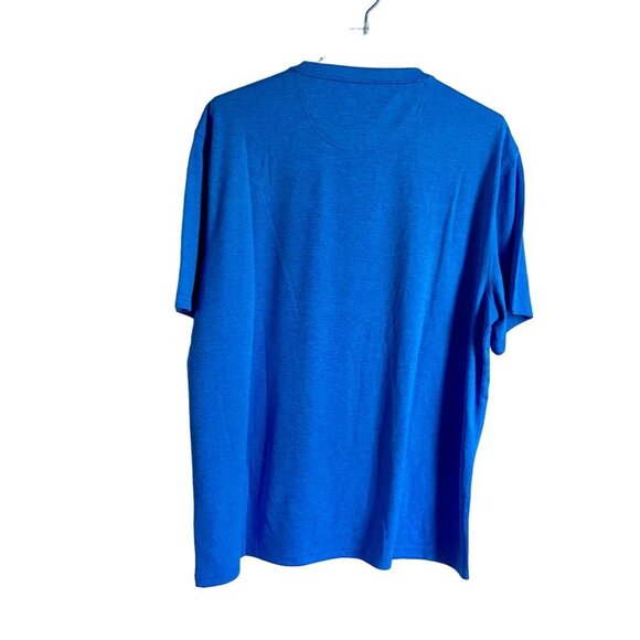 Golf America Blue Polyester Shirt with American Flag Under Mesh Men's Large NEW - Picture 5 of 9